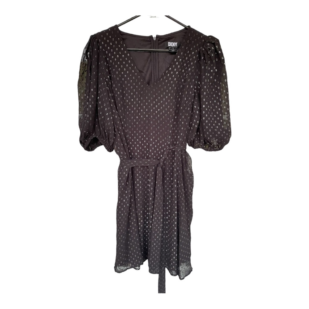 DKNY Fit and Flare Black and White Dress | Size 14 | Gorgeous for any occasion!